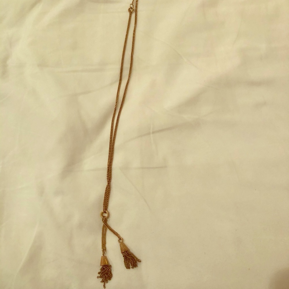 J.Crew Necklace with Dual Tassels